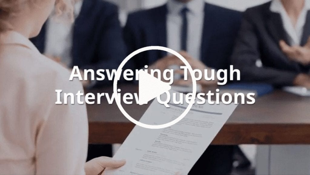 Answering Tough Interview Questions Video Cover Photo