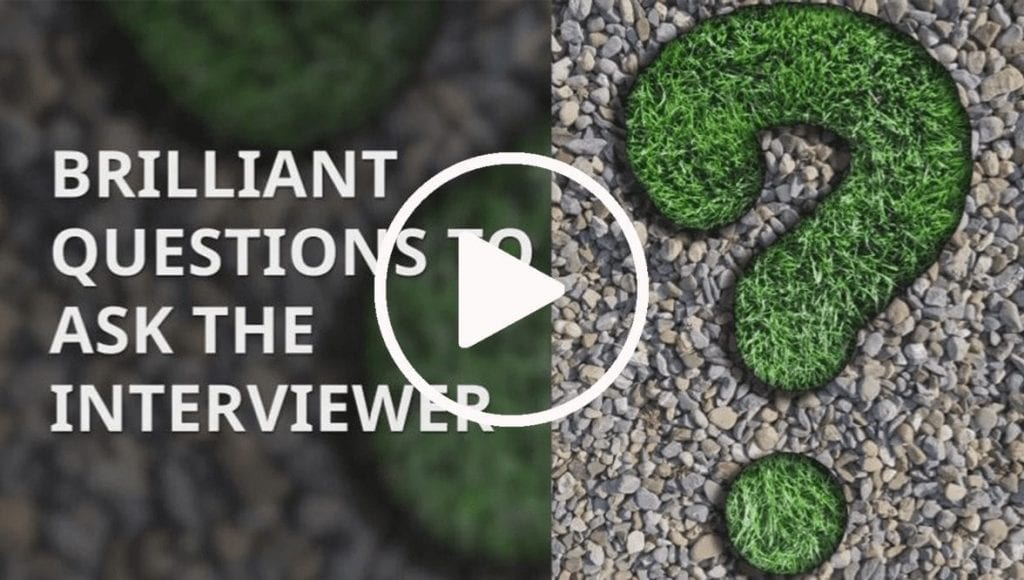 Brilliant Questions to Ask the Interviewer Video Cover Photo