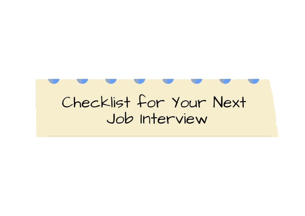 Tal Healthcare Infographics about the checklist for your next job interview.