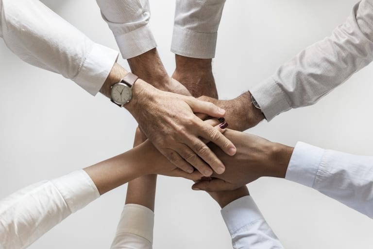 Group hands Photo