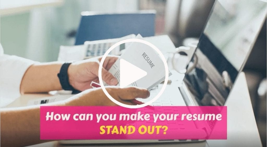 How can you make your resume stand out video cover photo