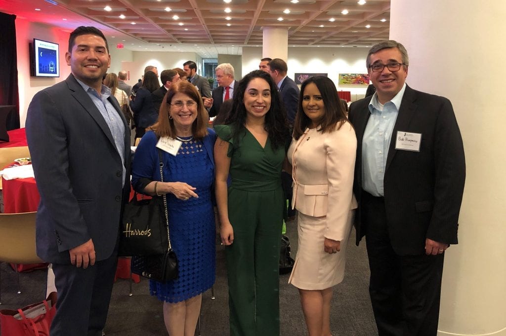 Pictured from left to right: Patrick Mancuso, Lois Sacks, Paula Gutierrez, Maria Miranda, Bob Prosperino