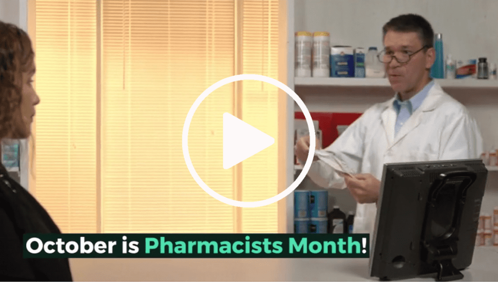 October Pharmacist Month Video Play Button