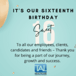 Trending at Tal Healthcare: Sixteen Anniversary